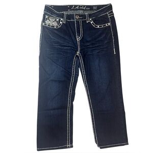 LA Idol USA embellished bootcut jeans juniors size 11